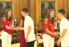 Kerajaan Spanyol Sambut Kedatangan La Furia Roja, Interaksi Princess Leonor dan Gavi Disorot