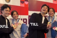 Sweet! Begini Kejutan Romantis Mikha Angelo Bawakan Bunga untuk Gregoria Mariska Tunjung usai Raih Perunggu