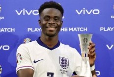 Euro 2024: Lampaui David Beckham, Bukayo Saka Cetak Rekor Gol Terbanyak untuk Inggris
