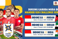 Tempat menonton Indonesia U20 vs Yordania U20 di Mandiri U-20 Challenge 2025