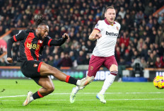 Hasil Bournemouth vs West Ham di Liga Inggris - Mendebarkan di Menit Akhir, Berbagi Poin 1-1