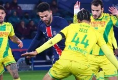Hasil Pertandingan PSG vs Nantes di Liga Prancis - Tuntas dengan Skor 1-1