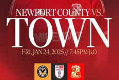 Susunan Pemain Newport vs Swindon Town di Liga Dua Inggris 2024/25