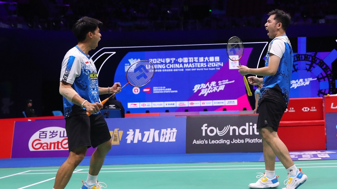 Sabar/Reza Menggila, Tumbangkan Unggulan Pertama Tuan Rumah di Babak16 Besar China Masters 2024
