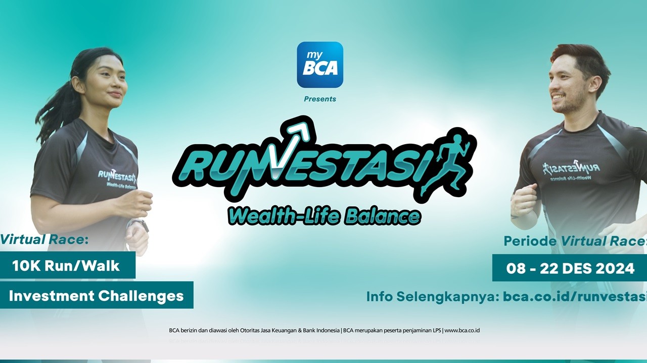 Runvestasi, Lomba Lari dan Jalan Virtual Bikinan BCA untuk Keseimbangan Finansial dan Kesehatan