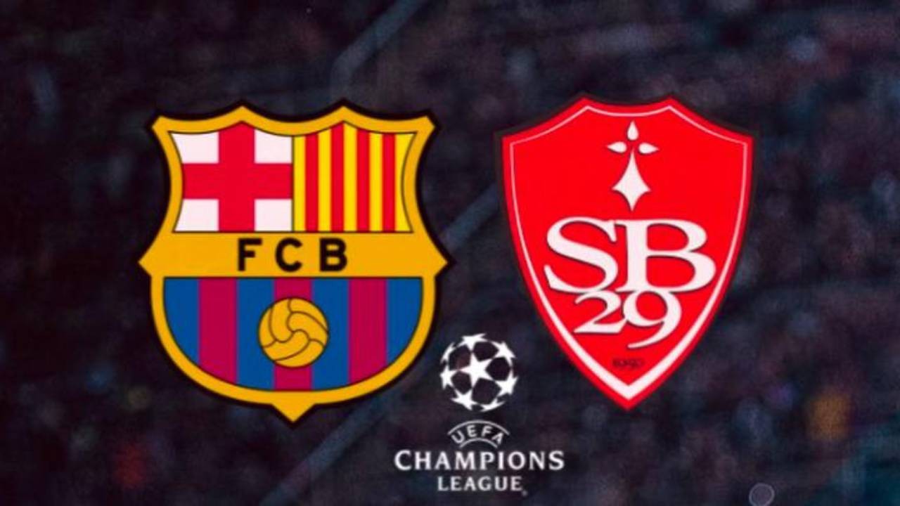 Head to head Barcelona vs Brest di Liga Champions 2024/2025