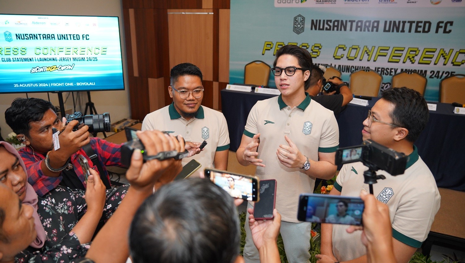 Luncurkan Tim dan Jersey untuk Musim Baru, Nusantara United Antusias Tatap Liga 2 2024-25