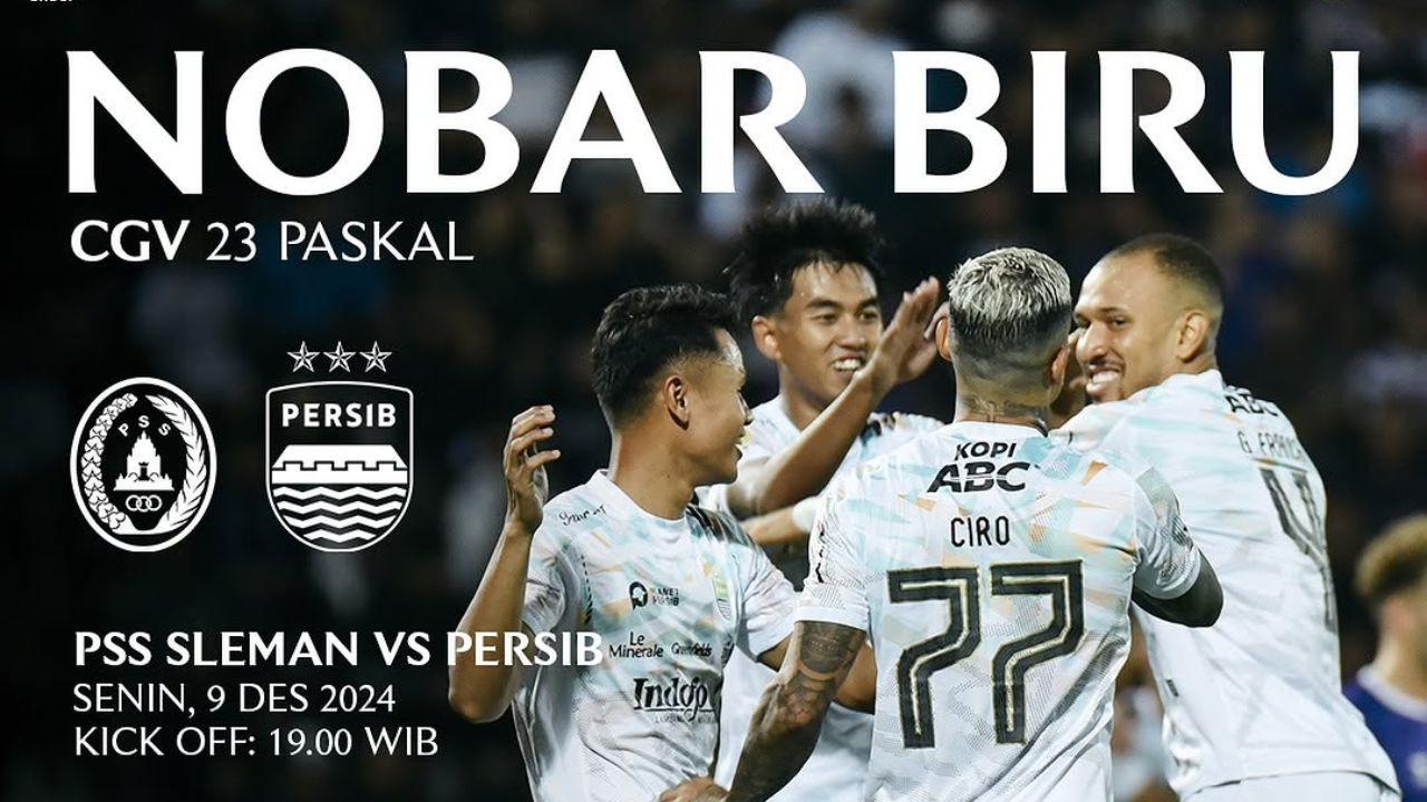 Tempat Nobar PSS vs Persib Bandung Liga 1 2024/25 di Bandung, Senin 9 Desember 2024