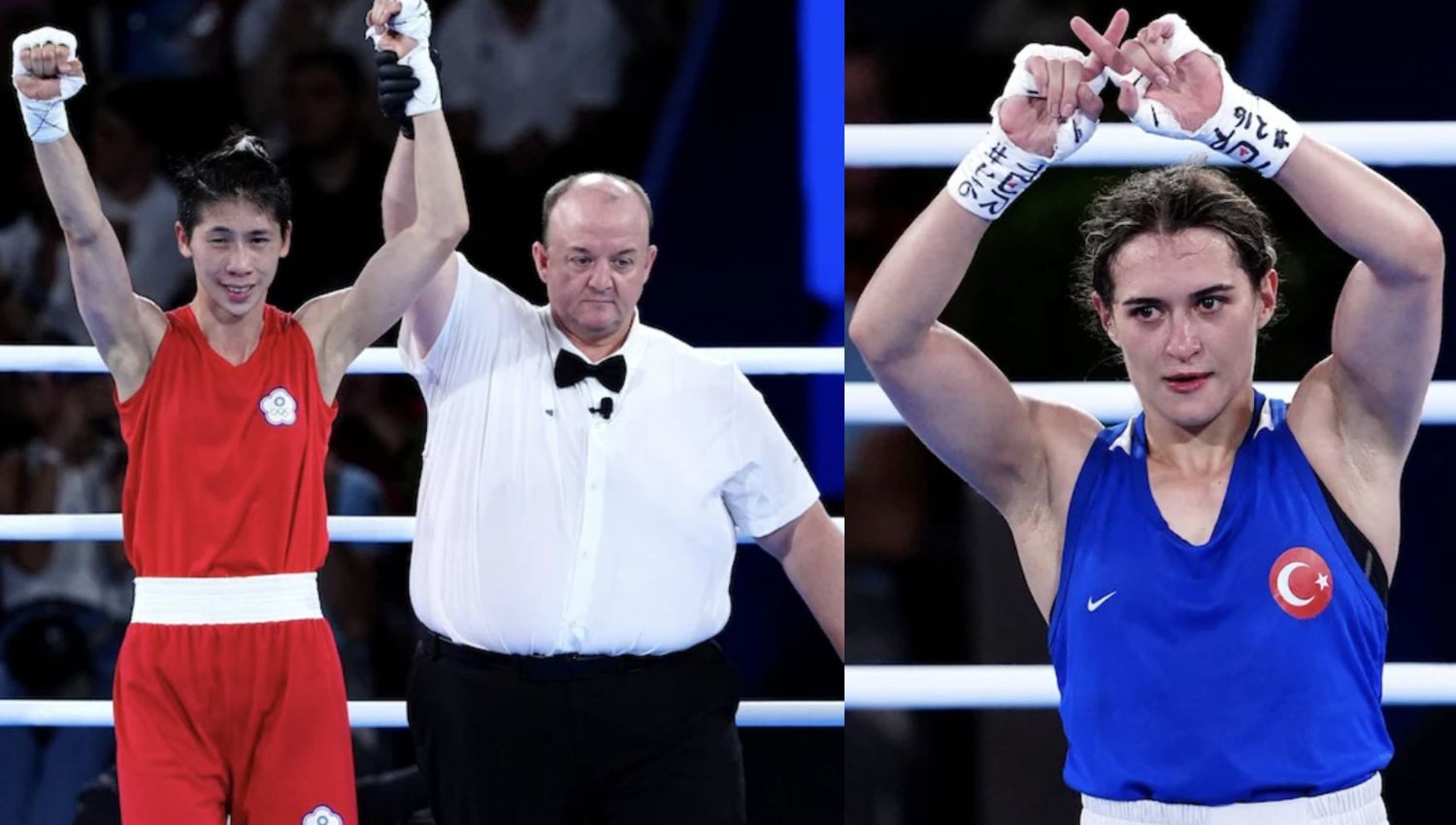 Olimpiade Paris 2024: Esra Yildiz Sindir Lin Yu-ting dengan Simbol X usai ‘Rekan’ Imane Khelif Lolos ke Final