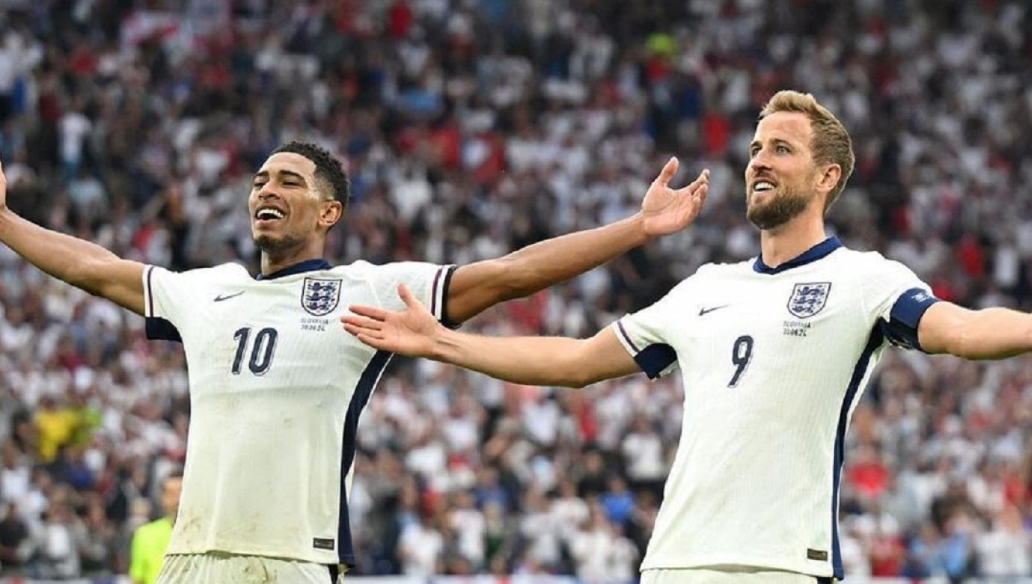 Euro 2024 Inggris vs Slovakia: Tendangan Salto Bellingham Bikin Kagum Harry Kane
