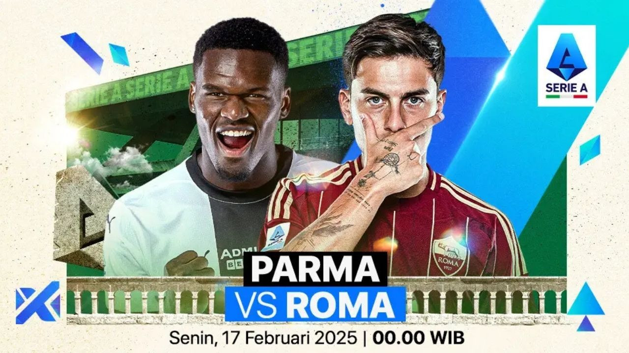Tempat Menonton Parma vs AS Roma di Liga Italia 2024/25