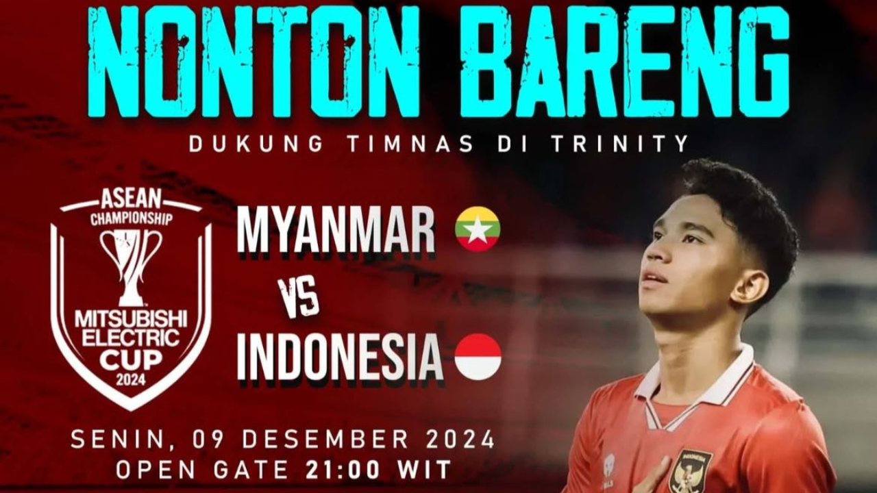 Tempat Nobar Indonesia vs Myanmar di Papua, Senin 9 Desember 2024