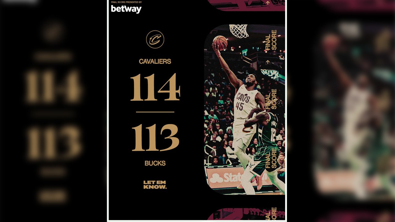 Sengit! Bekuk Milwaukee Bucks, Donovan Mithcell Lanjutkan Unbeaten Cleveland Cavaliers