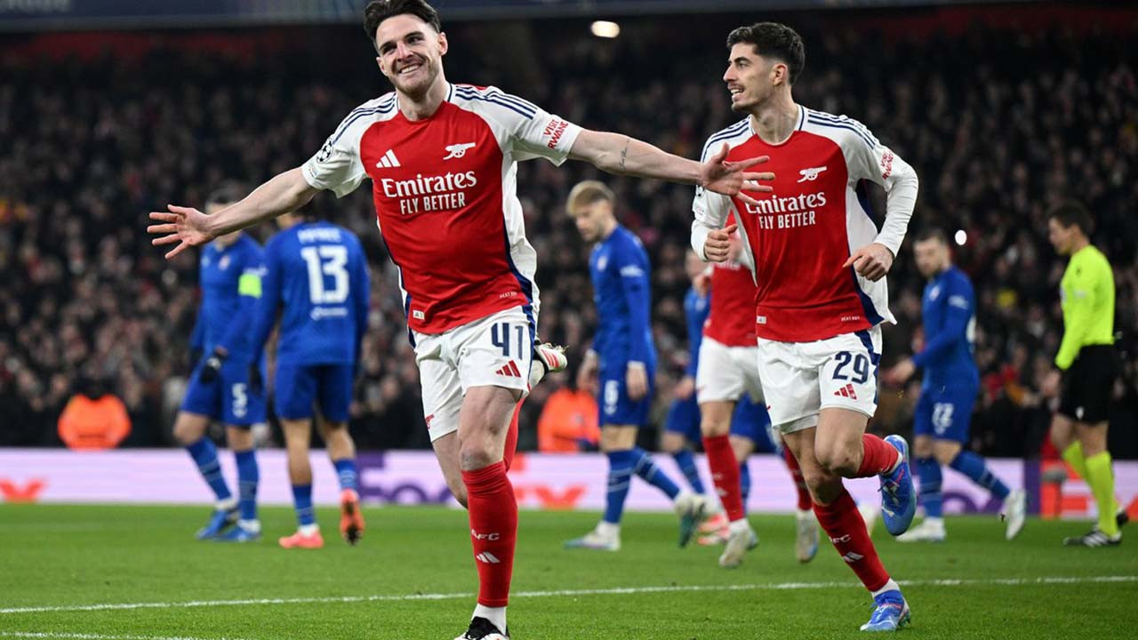Hasil Arsenal vs Dinamo Zagreb di Liga Champions 2024/25: The Gunners Menang Telak 3-0