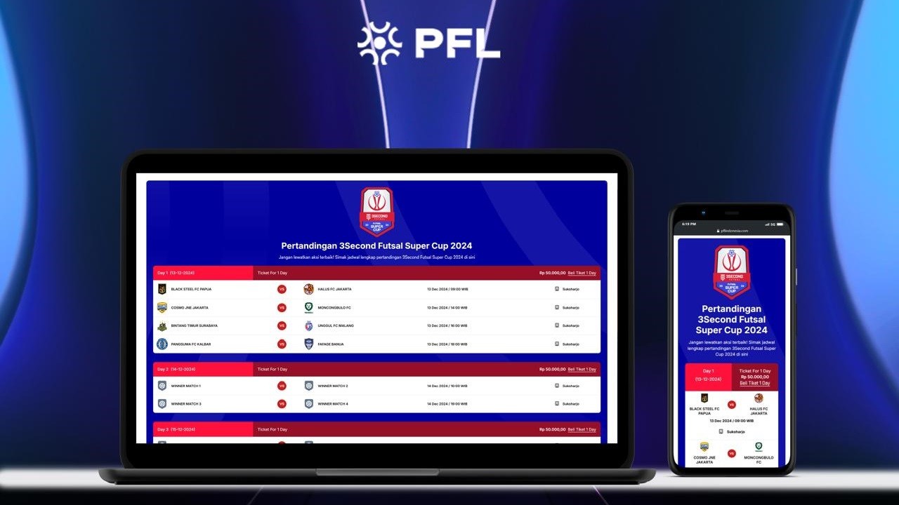 Dijual Online, Simak Harga dan Cara Beli Tiket Turnamen Futsal 3Second Super Cup 2024