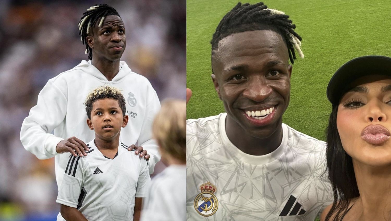 Vinicius Jr Gandeng Anak Kim Kardashian di Laga Real Madrid vs Valladolid, Interaksi usai Laga Jadi Sorotan