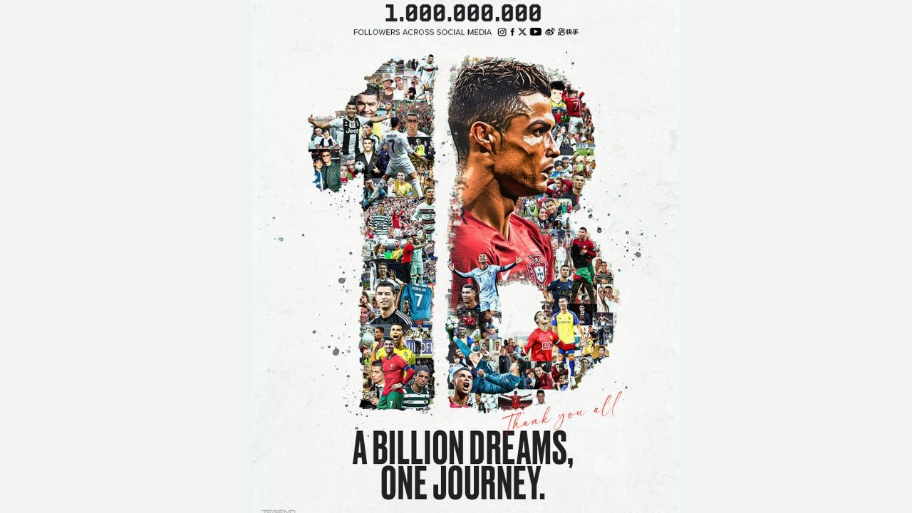 Cristiano Ronaldo Cetak Rekor Lagi, Berhasil Capai 1 Miliar Followers di Media Sosial!