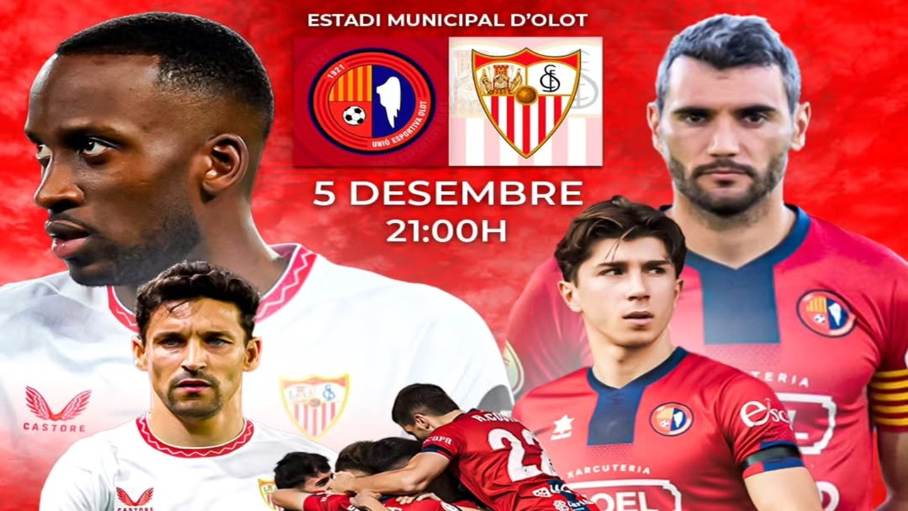 Tempat Menonton UE Olot vs Sevilla di Copa del Rey 2024/25