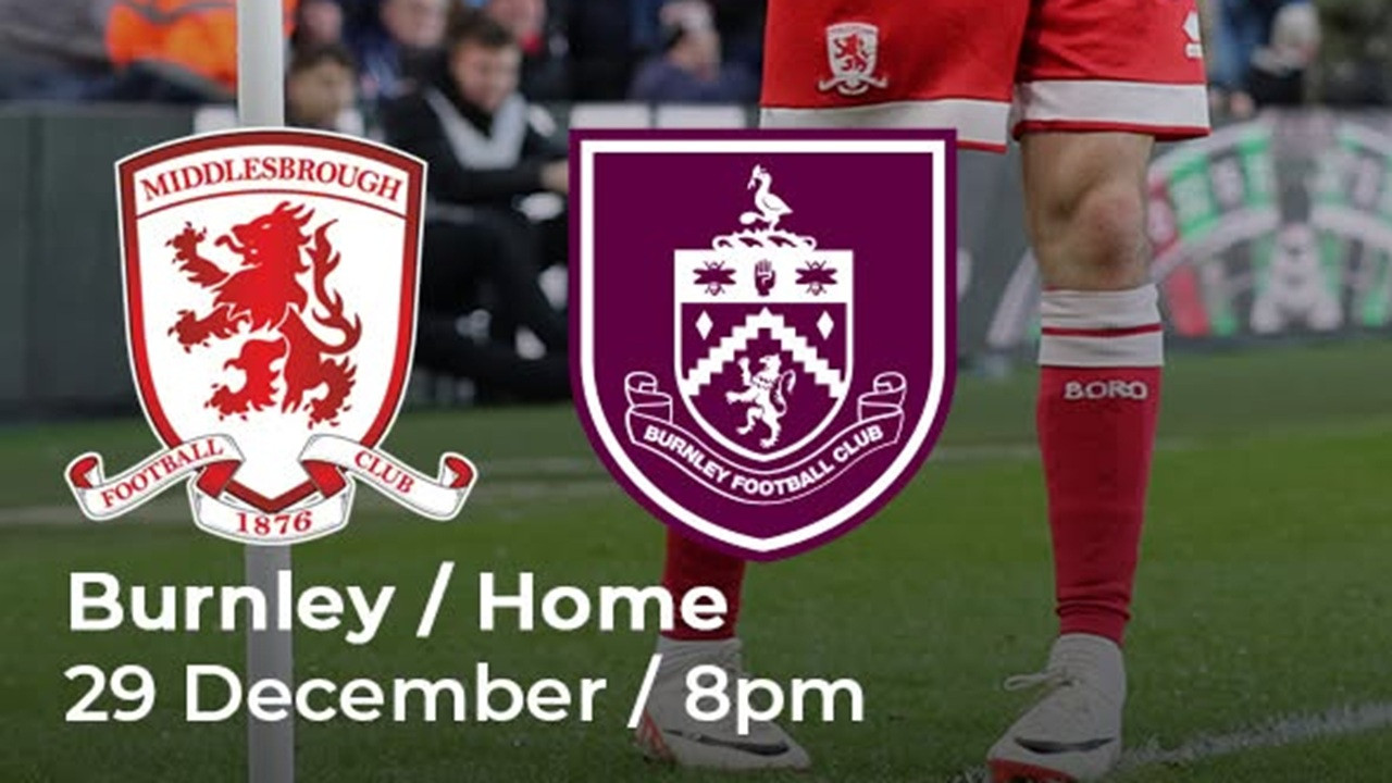 Head to Head Middlesbrough vs Burnley di Liga Championship 2024/25