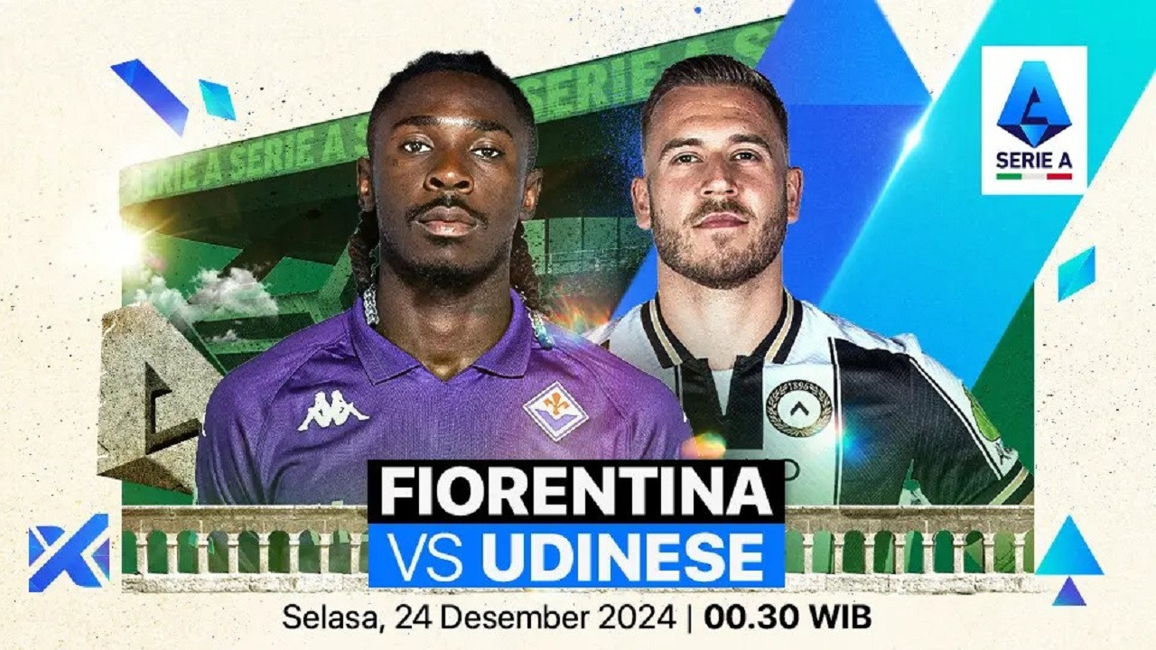 Tempat Menonton Fiorentina vs Udinese di Liga Italia 2024/25