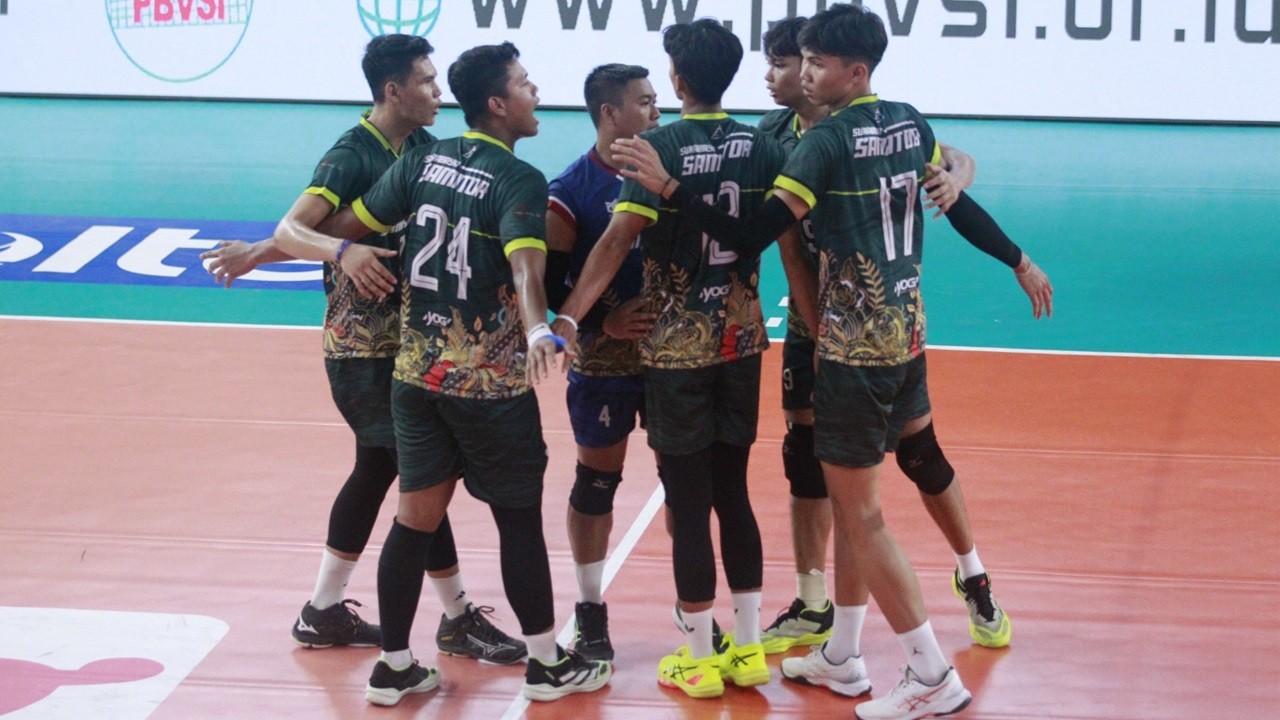 Dominan, 4 Tim Unggulan Melenggang ke Perempat Final Kejurnas Voli Antarklub Divisi I 2024