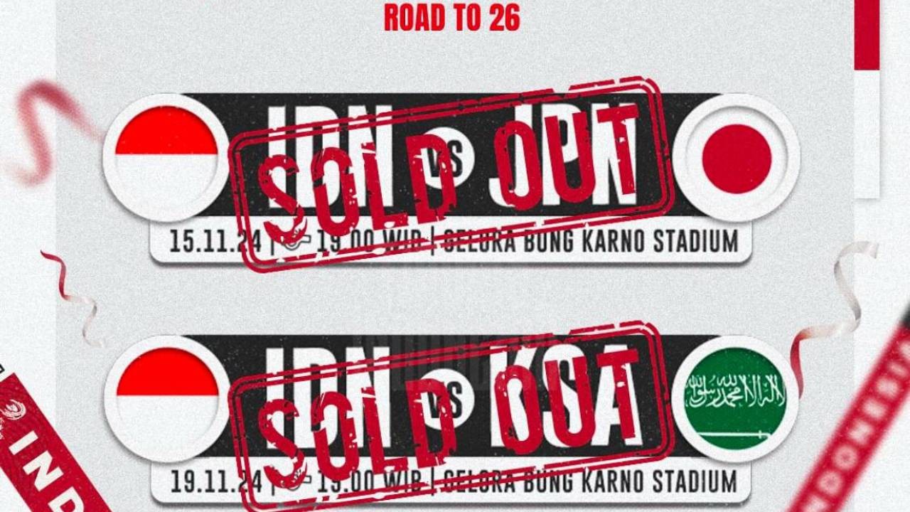 Tiket Pertandingan Indonesia vs Arab Saudi Terjual Habis, Ribuan Suporter Skuat Garuda Banjiri SUGBK