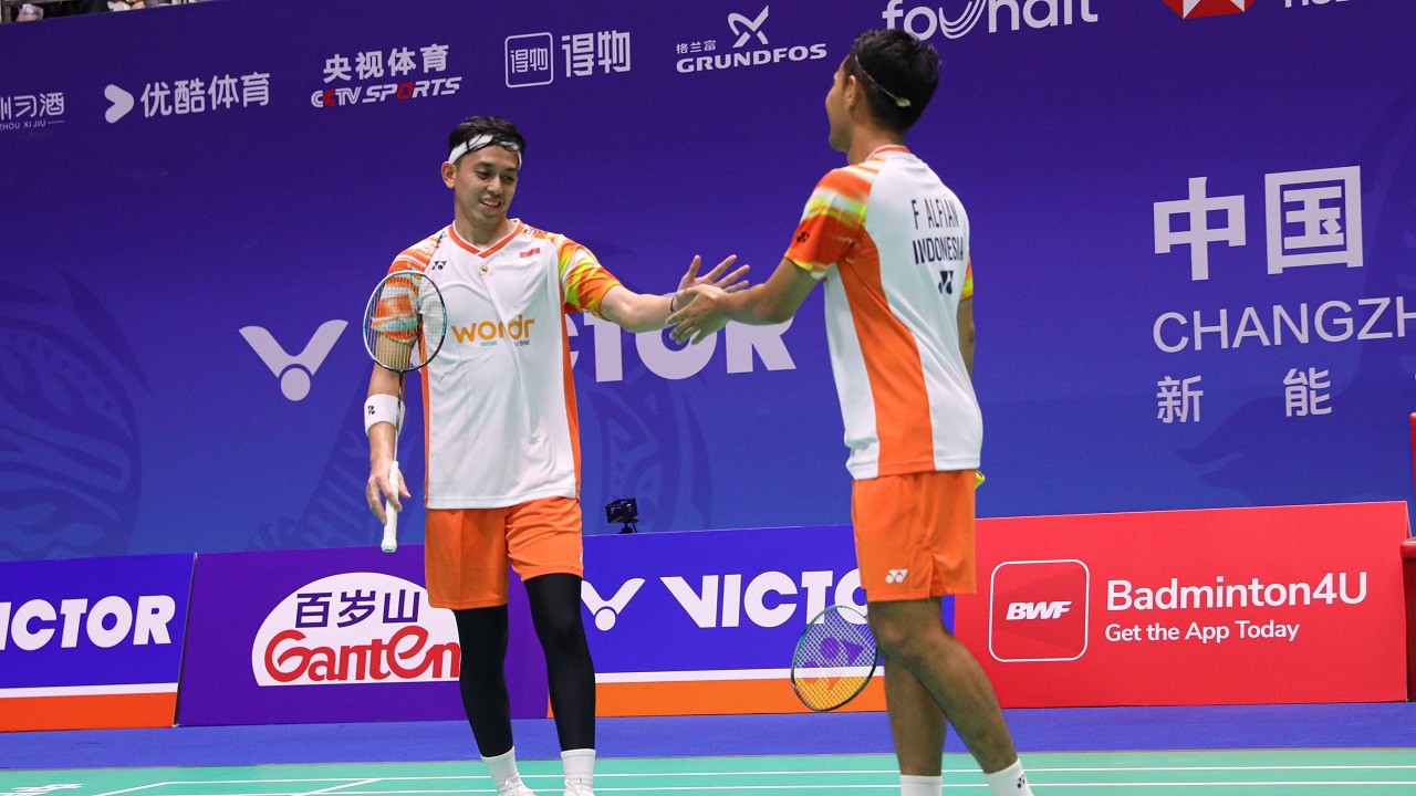 Fajar/Rian Soroti Kondisi Lapangan Usai Menang Mudah di Babak Pertama China Open 2024