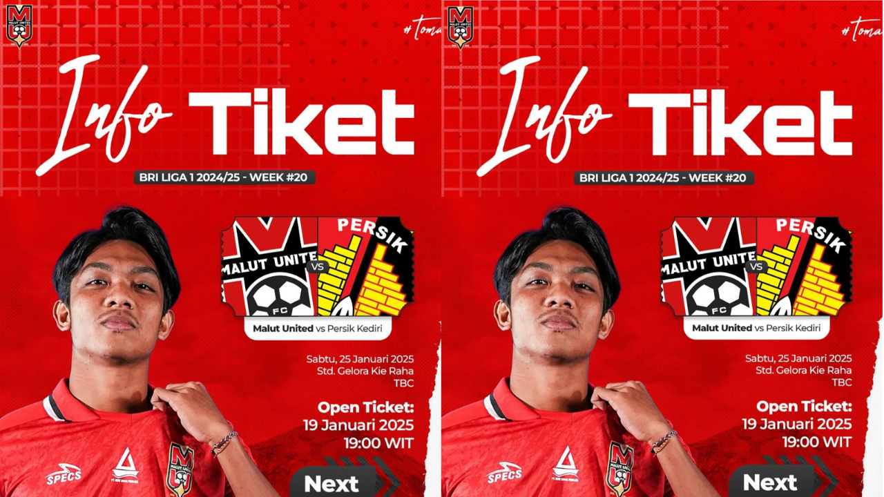 Harga dan Cara Beli Tiket Malut United vs Persik di Liga 1 2024/25