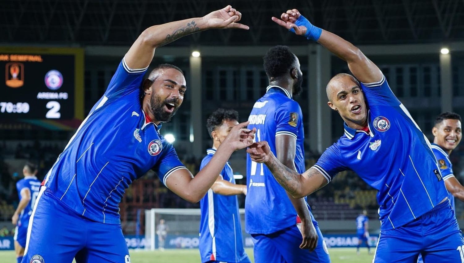Hasil Borneo FC Vs Arema - Singo Edan Sukses Hattrick Juara Piala Presiden