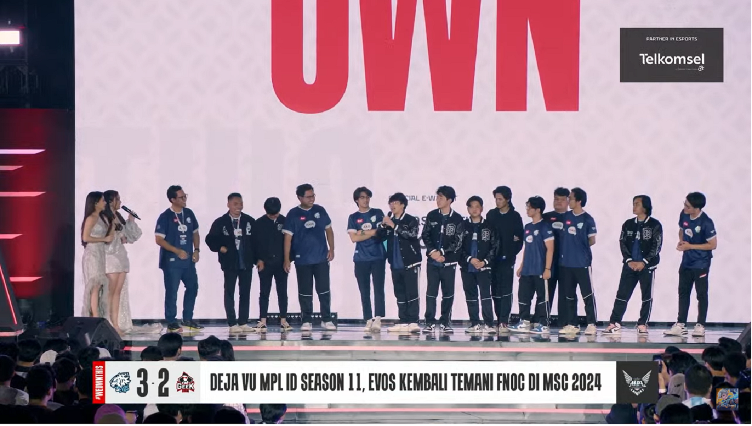 Hasil Playoff MPL ID S13 - EVOS Glory Lolos MSC 2024 Bersama Fnatic Onic Usai Bungkam Geek Fam