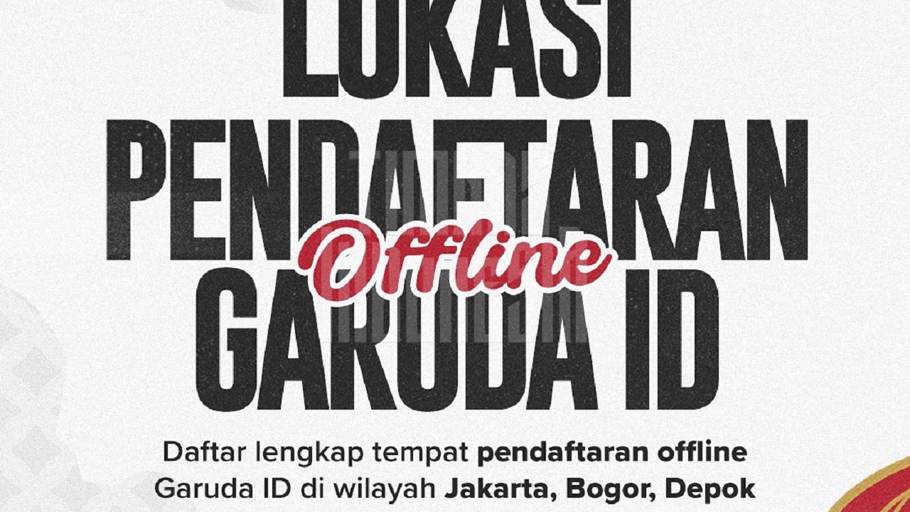 Daftar 27 Lokasi Pendaftaran Garuda ID Offline di Jabodetabek, Cek di Sini!