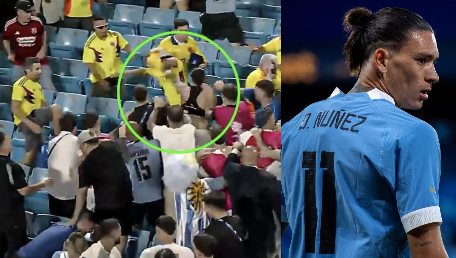 BREAKING! Darwin Nunez dan Pemain Uruguay Bentrok dengan Fans Kolombia usai Semifinal Copa America 2024