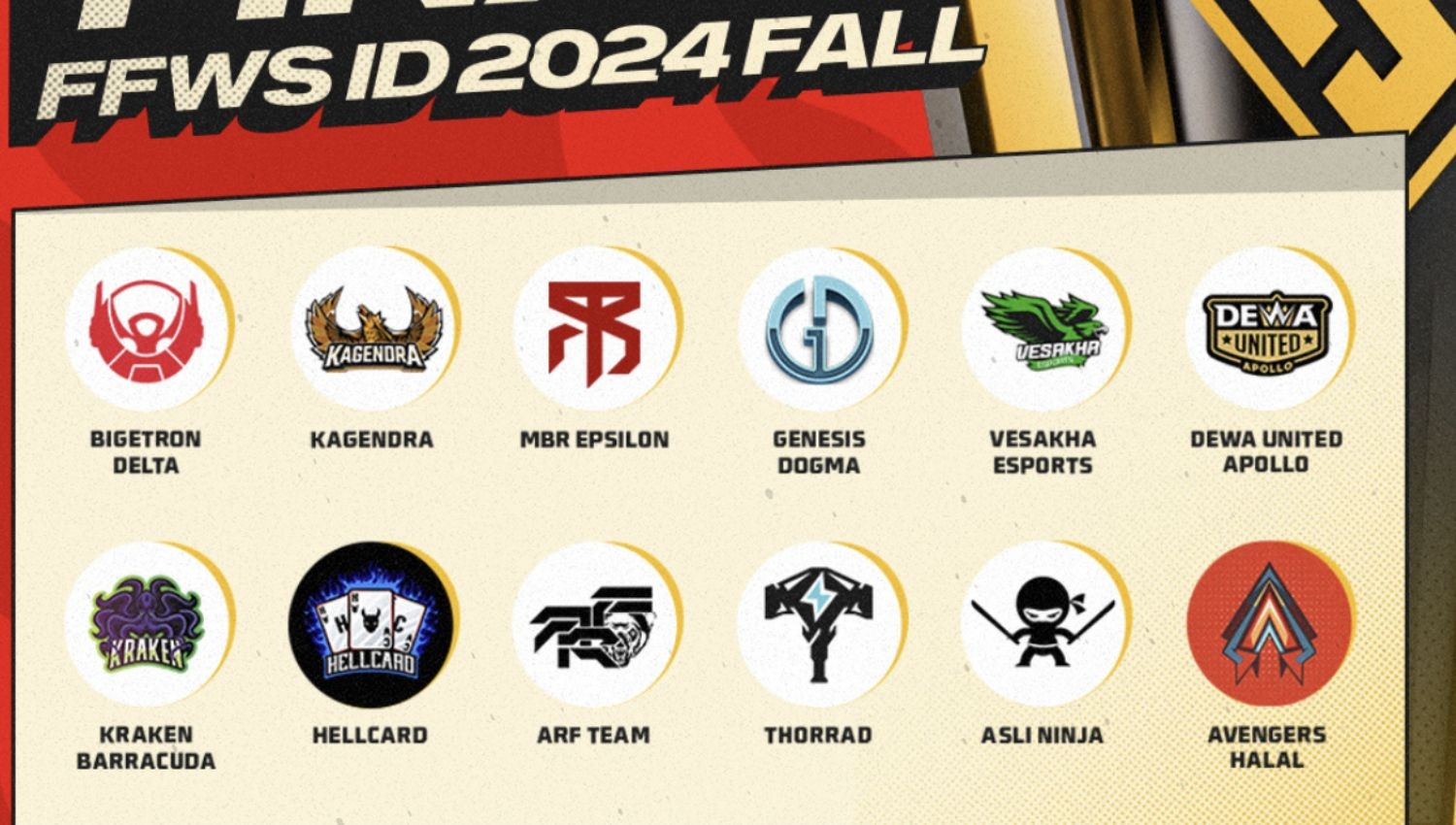 Cek Daftar 12 Tim Free Fire yang Lolos ke Grand Final FFWS ID 2024 Fall