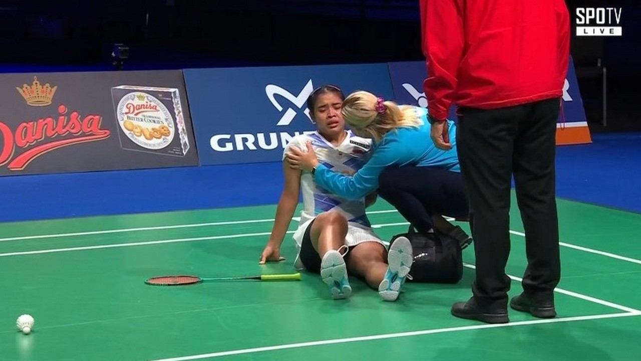 Gregoria Mariska Tunju Dipastikan Absen Satu Pekan Akibat Cedera di Denmark Open 2024