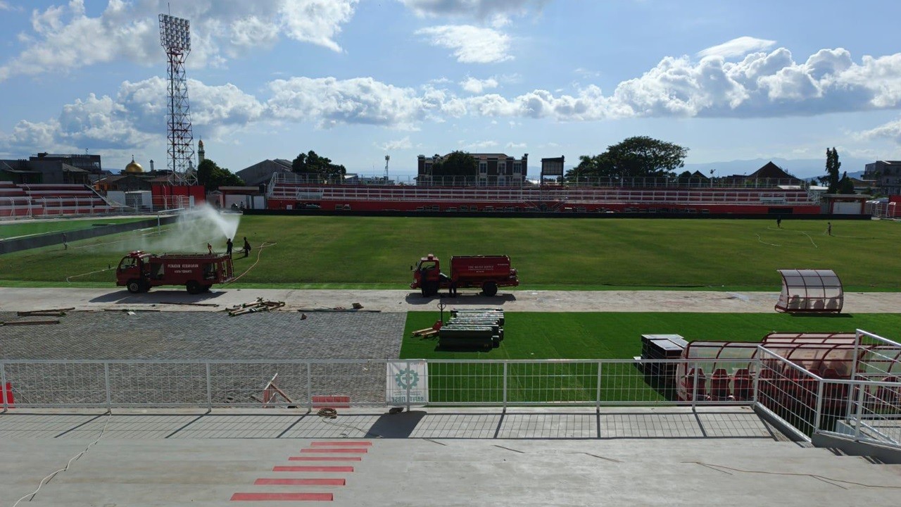 Stadion Gelora Kie Raha Sudah Siap Pakai, Laga Malut United vs Persis Berlangsung di Ternate