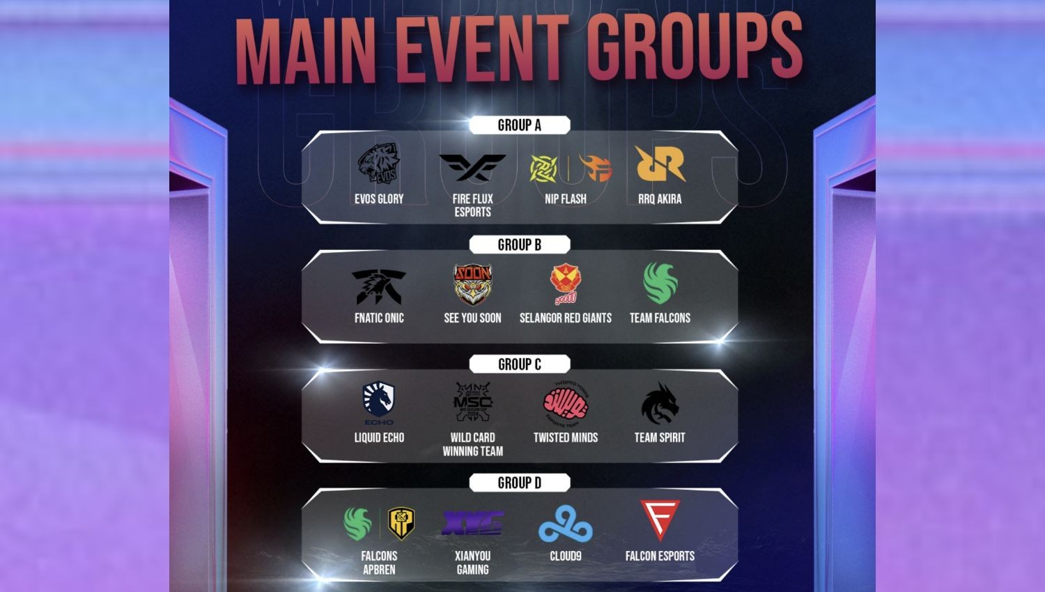 Hasil Drawing Grup MSC 2024: Pisah dengan EVOS Glory, Fnatic Onic Gabung Grup Neraka!