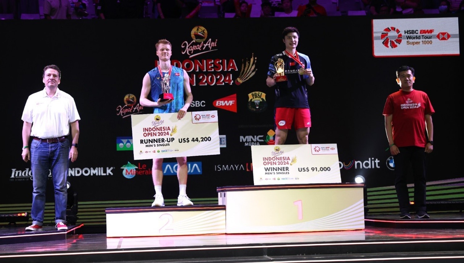 Rekap Hasil Final Indonesia Open 2024, Merah Putih Meringis, China Juara Umum!