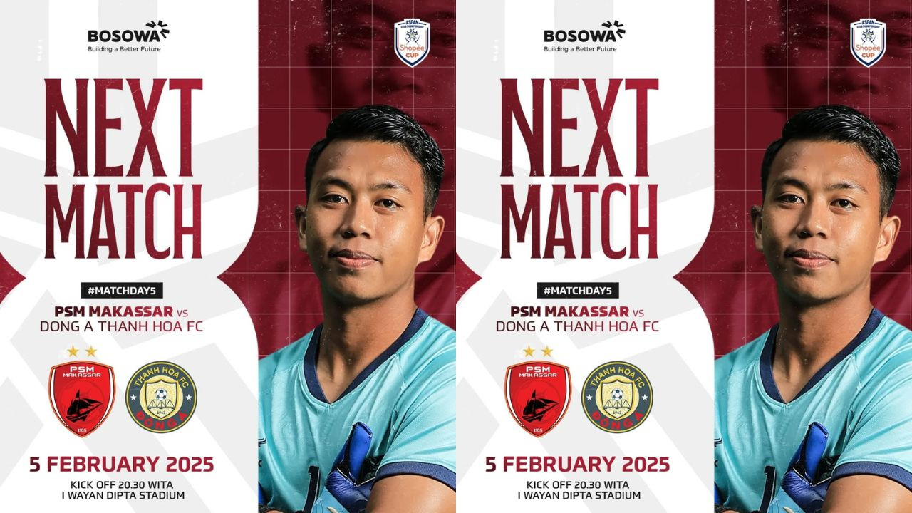 Tempat Menonton PSM Makassar vs Thanh Hoa di ASEAN Club Championship 2024/25