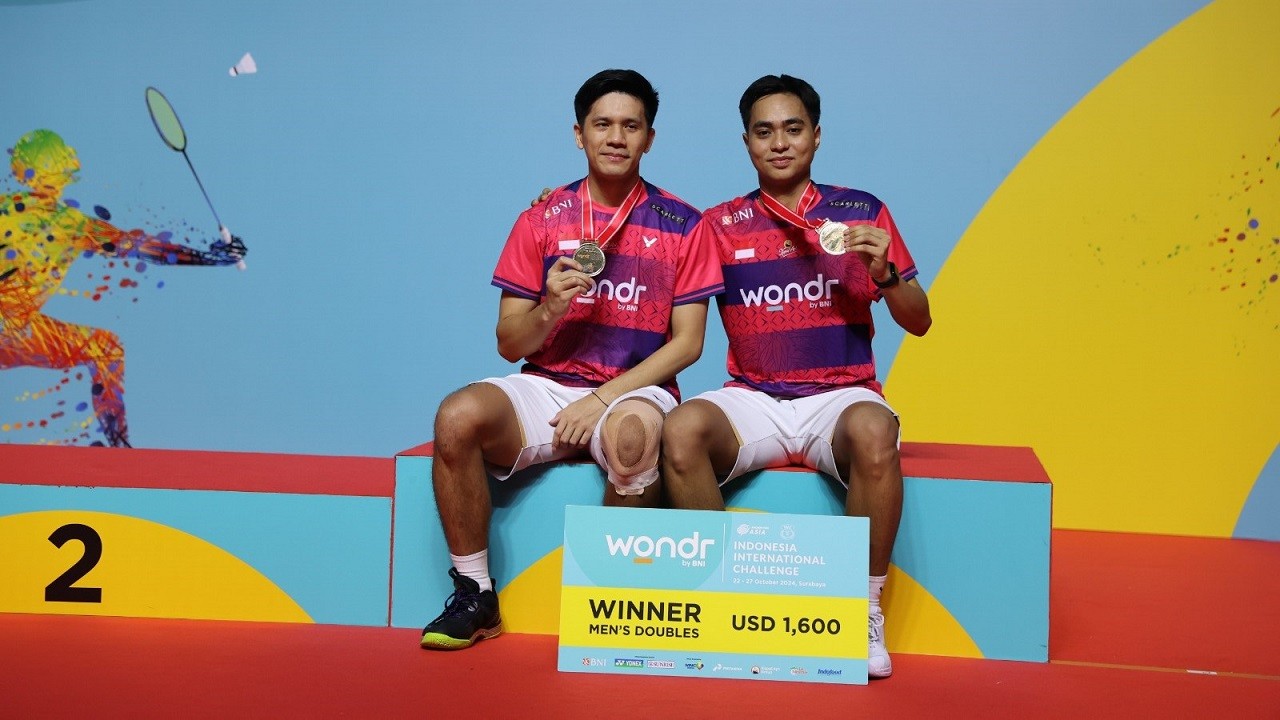 Rahmat/Yeremia Pastikan Indonesia Borong 3 Gelar di Indonesia International Challange 2024
