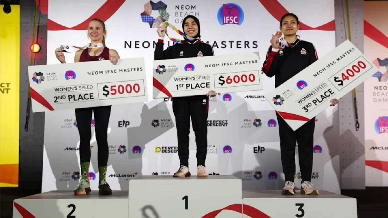 Rajiah Sallsabillah Juarai Panjat Tebing NEOM IFSC Masters 2024, Indonesia Raya Berkumandang!