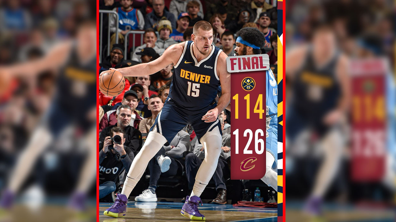 Nikola Jokic Triple-Double, Denver Nuggets Malah Dibantai Cleveland Cavaliers 126-114