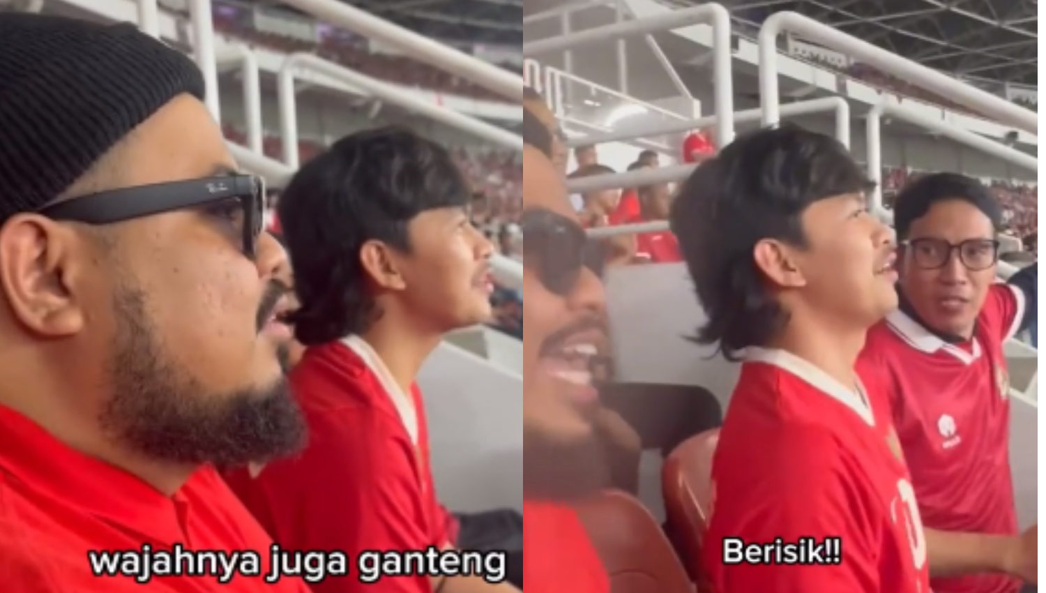 Reaksi Kocak Rigen, Jegel, dan Desta Nonton Indonesia vs Filipina di GBK, Bikin Netizen Ketawa Berjamaah