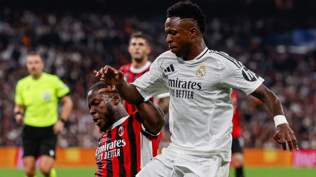 Real Madrid vs Milan: Aksi Diving Vinicius Junior Bikin Los Blancos Tambah Malu