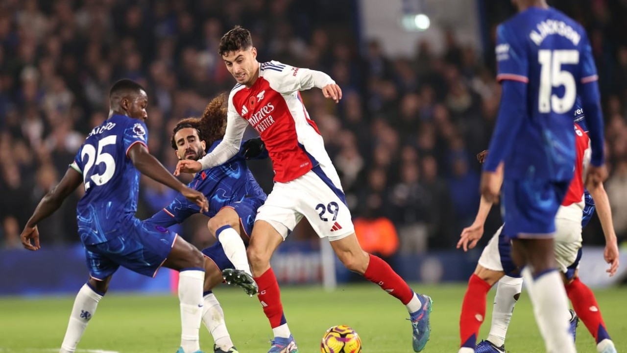 Hasil Pertandingan Chelsea vs Arsenal di Liga Inggris - Derby London Berakhir Imbang 1-1