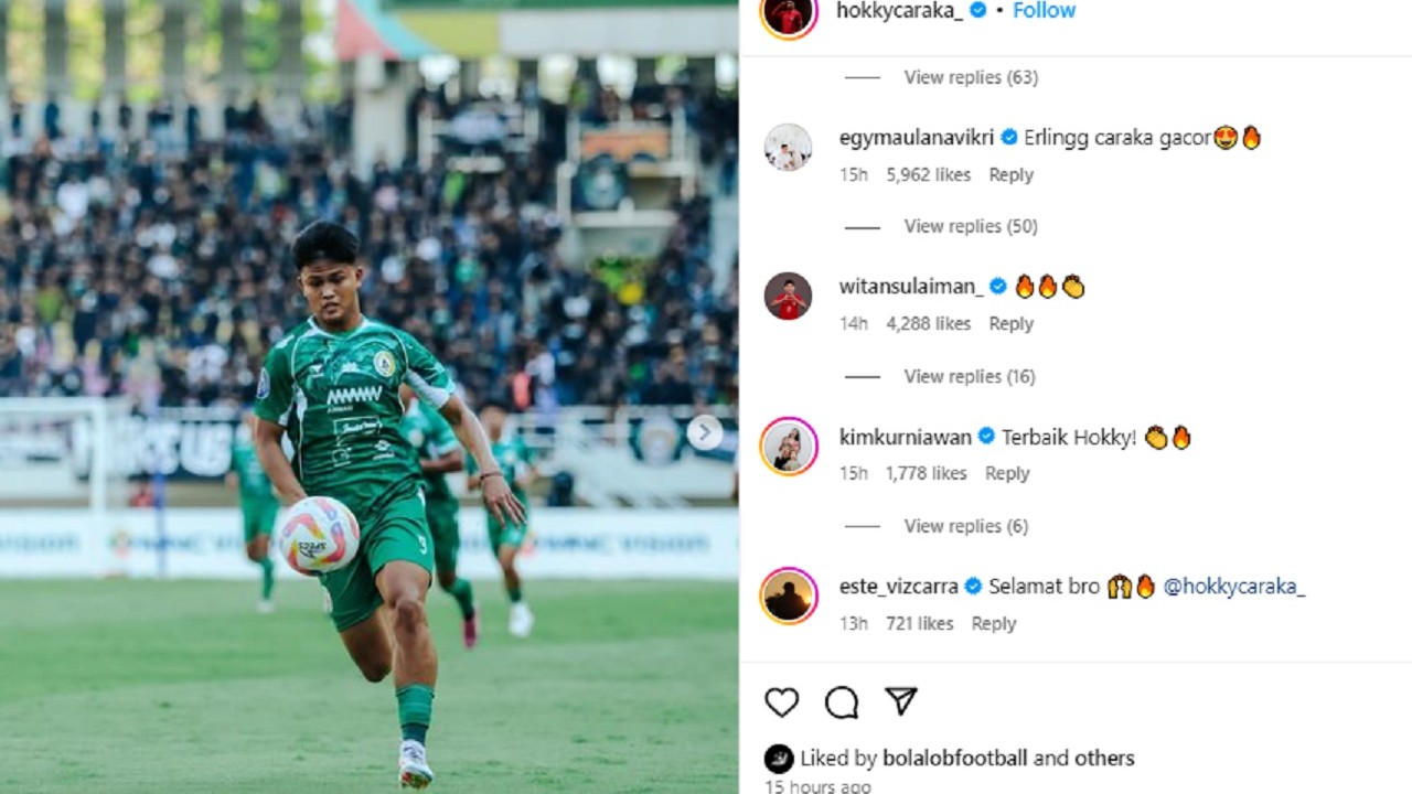 PSS Sleman vs Arema FC, Hokky Caraka Dapat Julukan 'Erling Caraka Gacor' UsaI Cetak Brace